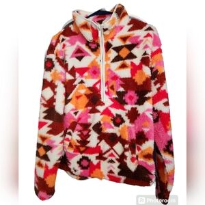 Aztec Fleece Half Zip Pullover NWT